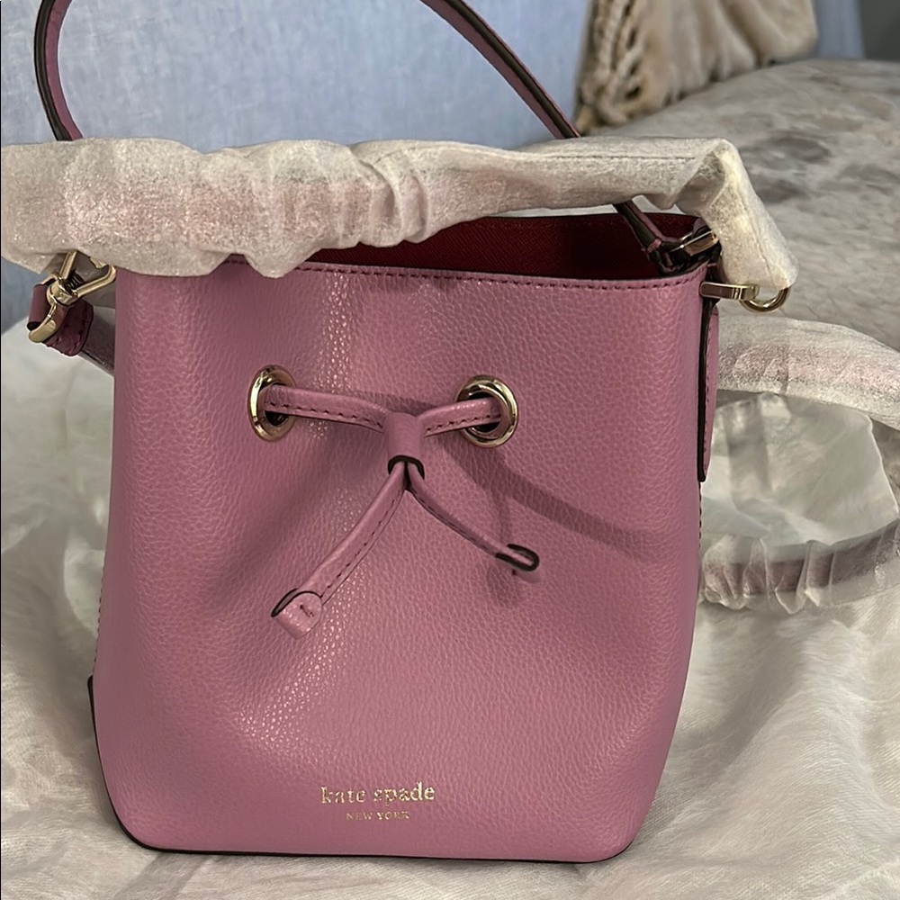 Kate Spade Pink Shoulder Bag with Chain Detail